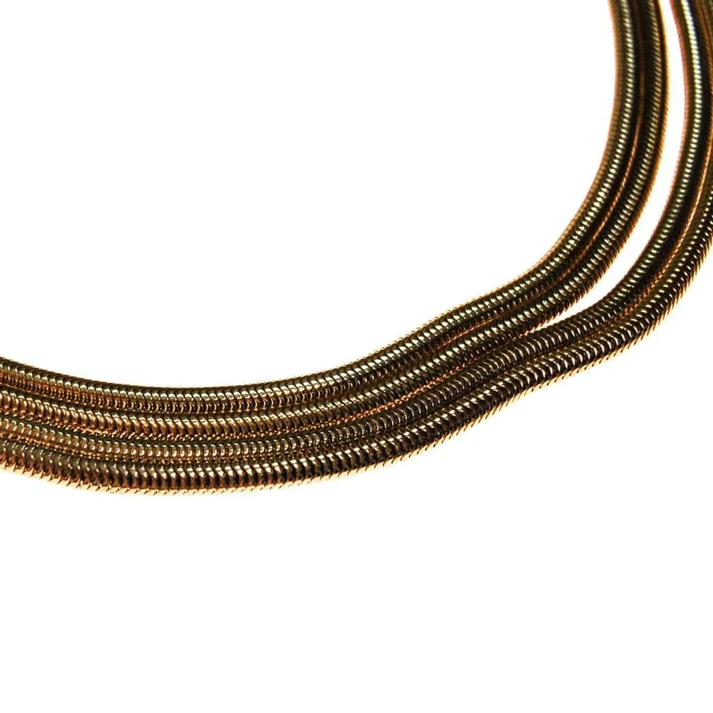Gold Multi Strand Snake Chain Necklace