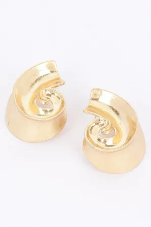 Gold Plated Metal Earring