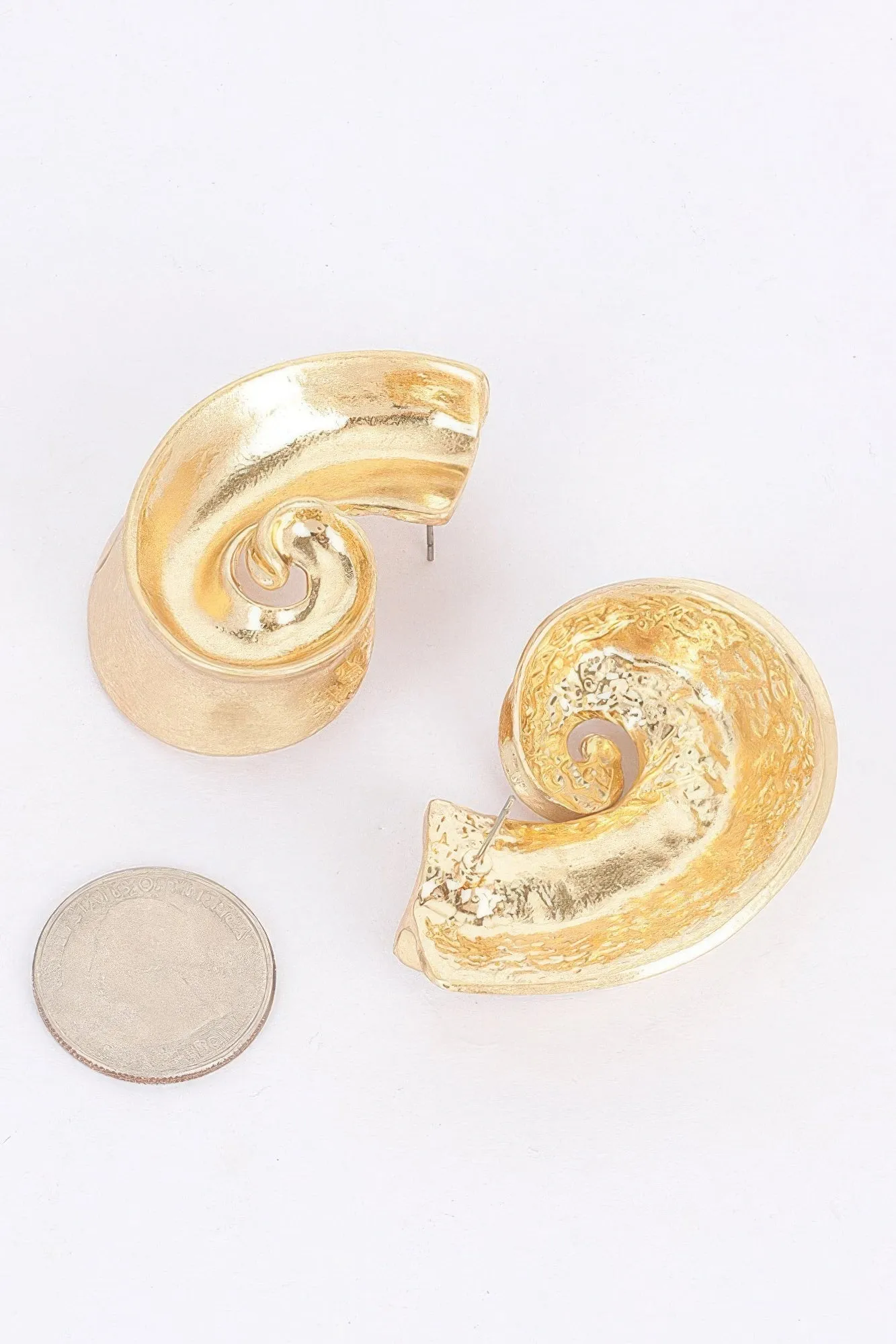 Gold Plated Metal Earring
