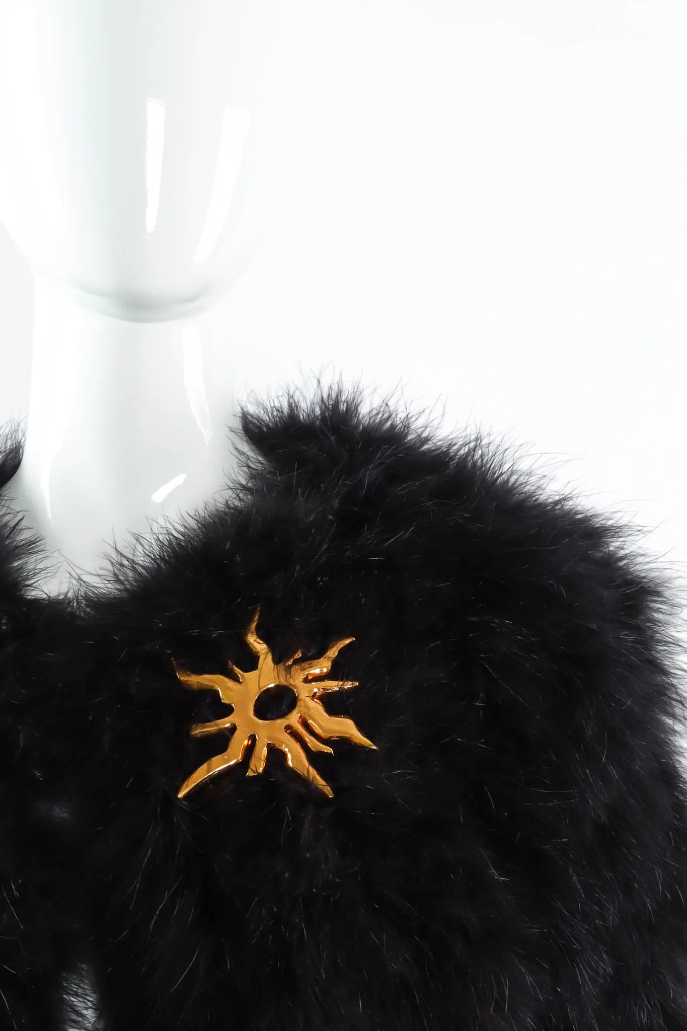Golden Sun Burst Brooch