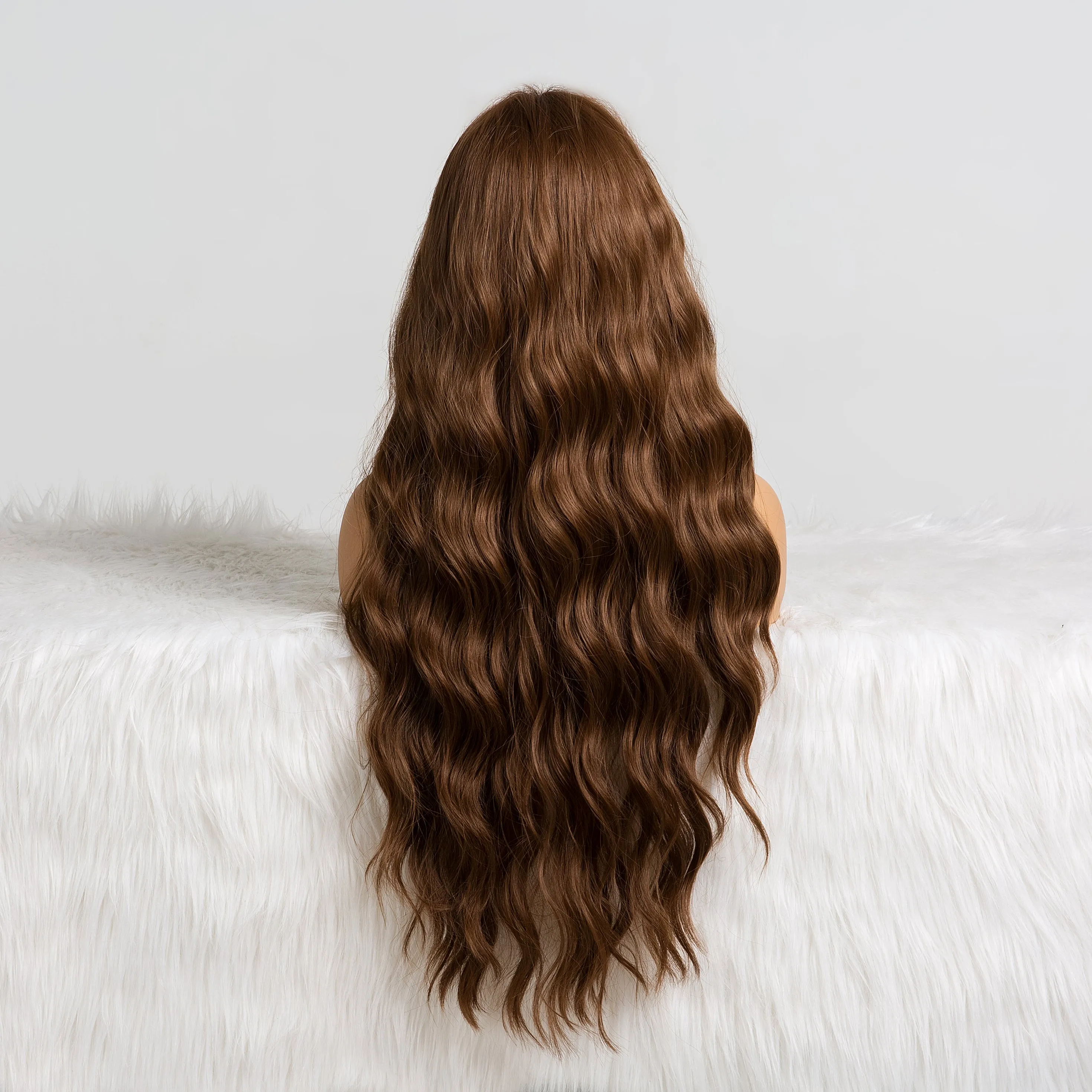 Grecia | Brown Long Wavy Synthetic Hair Wig