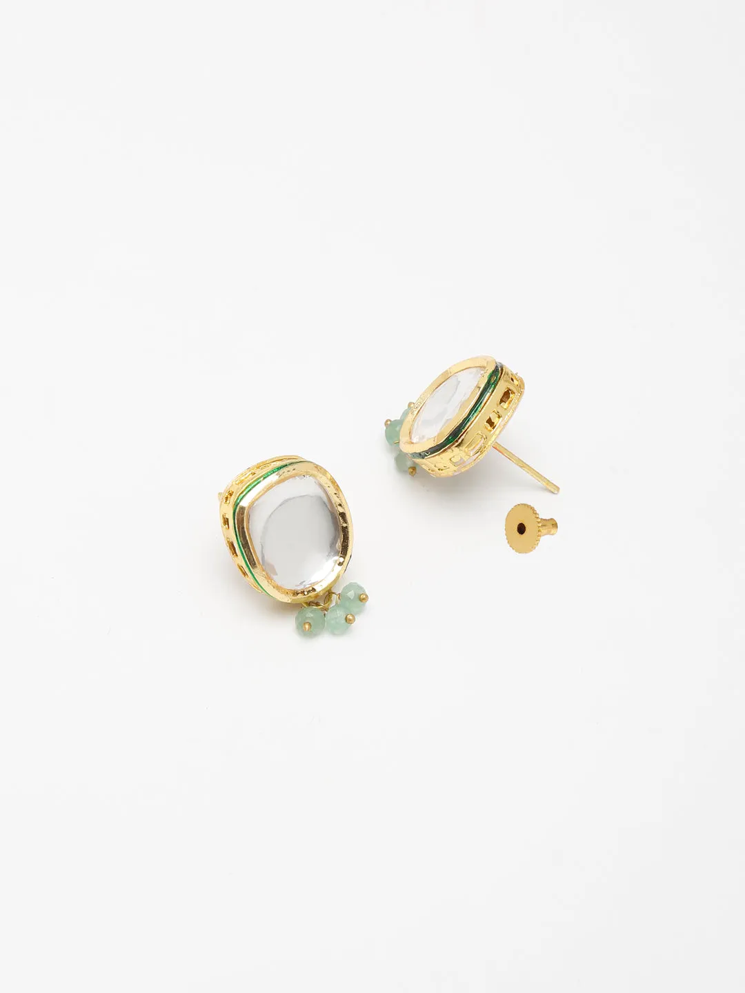 Green Pearl Kundan Choker With Studs