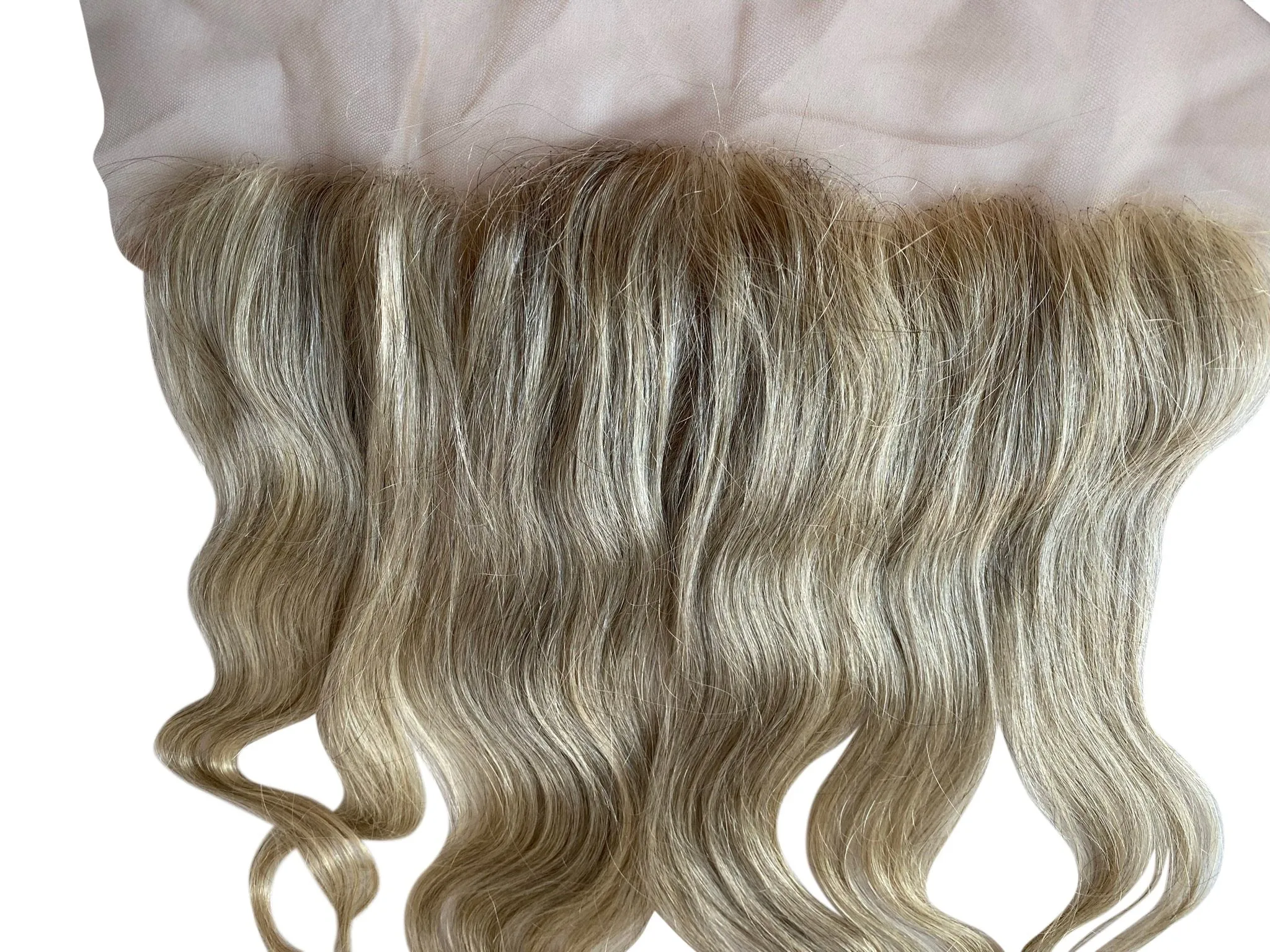 Grey HD Lace Frontal | 100% Raw Human Hair with Natural Wavy Texture – Prarvi
