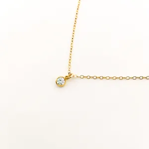 Guiding Light Rhinestone Necklace | Gold