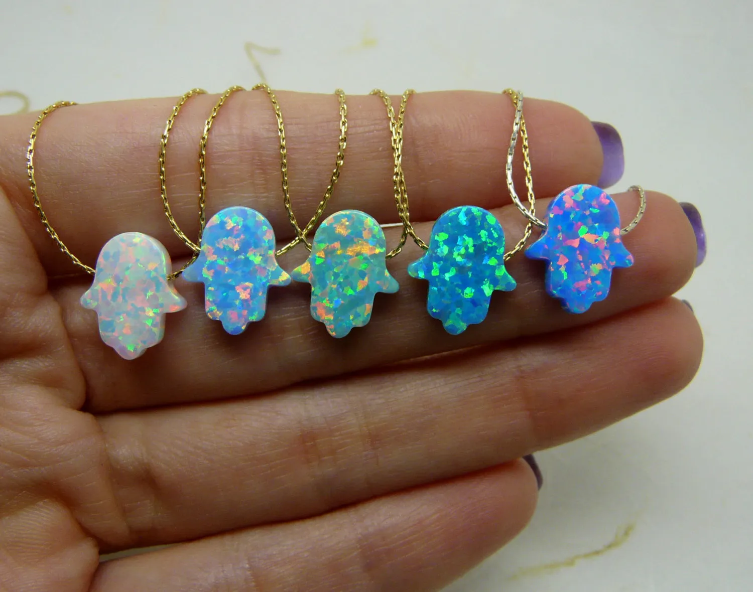 Hamsa Necklace – 19 vibrant colors