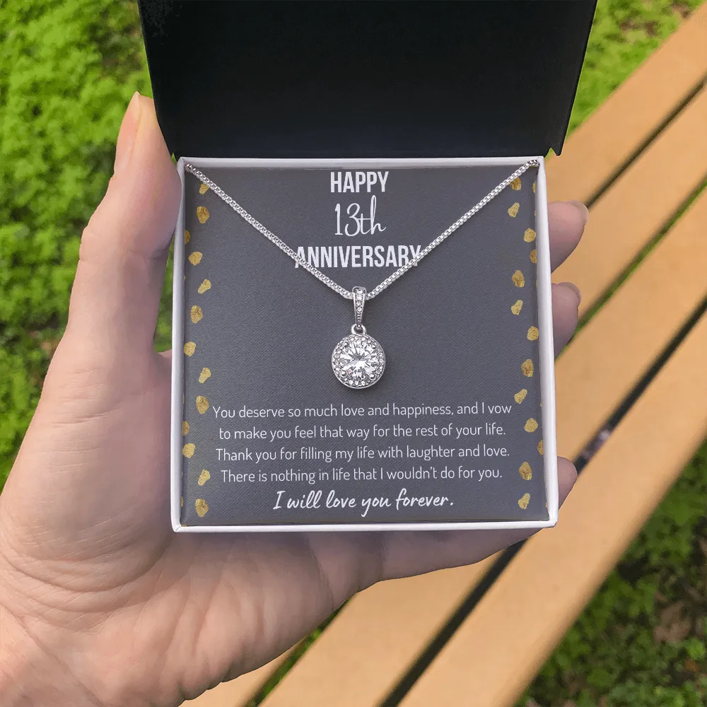 Happy 13th Anniversary Necklace