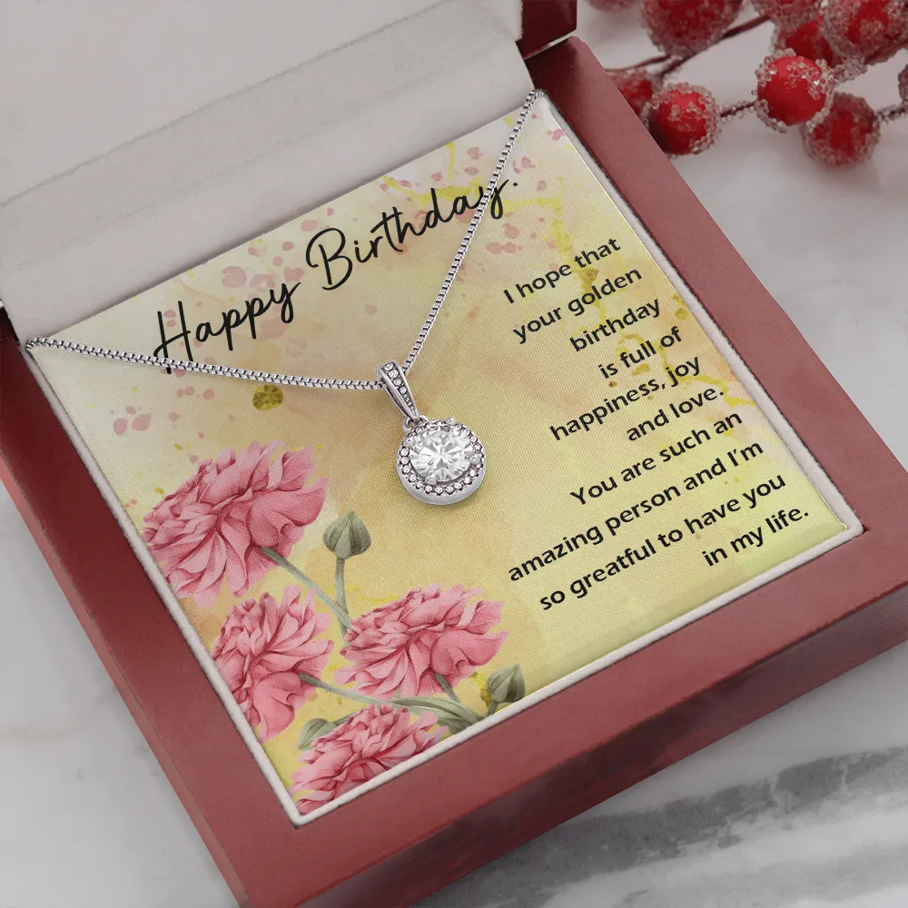 Happy Birthday - Full Of Happiness And Joy (Extremely High Demand) - Eternal Hope Necklace