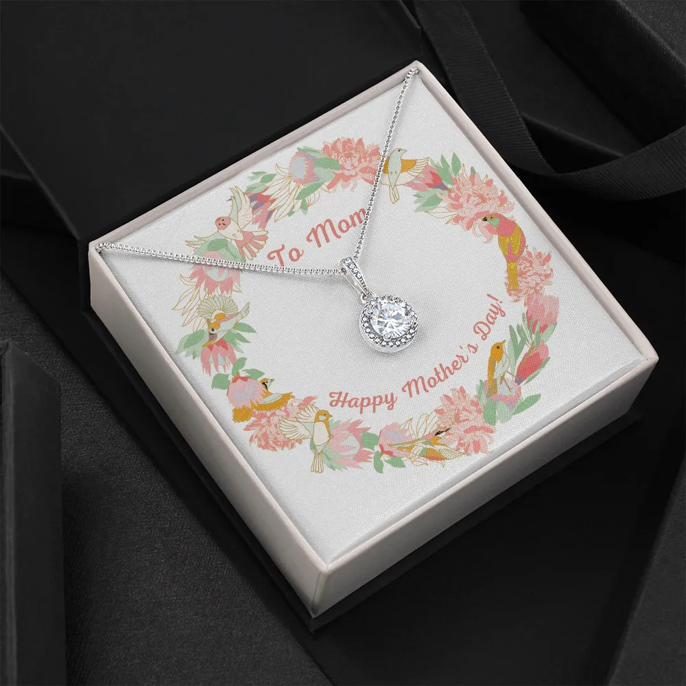 Happy Mother's Day Floral Birds Eternal Hope Necklace