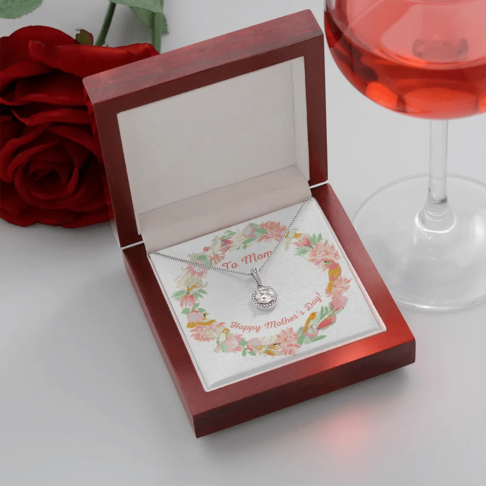 Happy Mother's Day Floral Birds Eternal Hope Necklace
