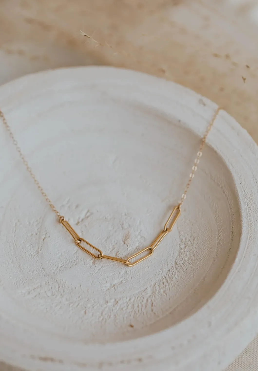 hello adorn 6 linked necklace | 14kt gold fill   sterling silver