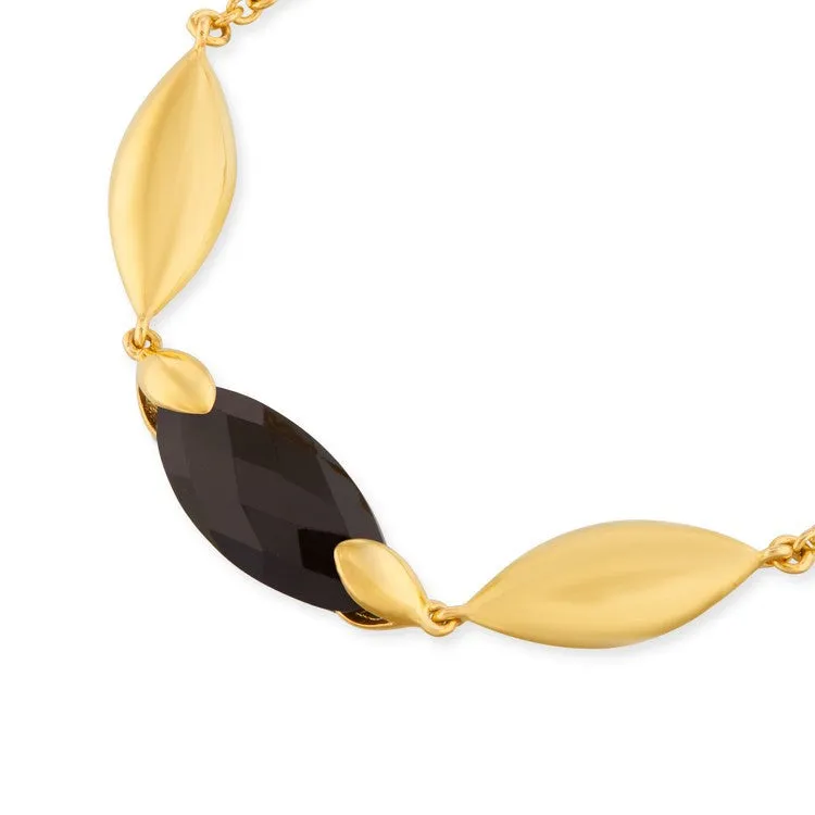 Hera Semi-Precious Stone Bracelet in Black Onyx