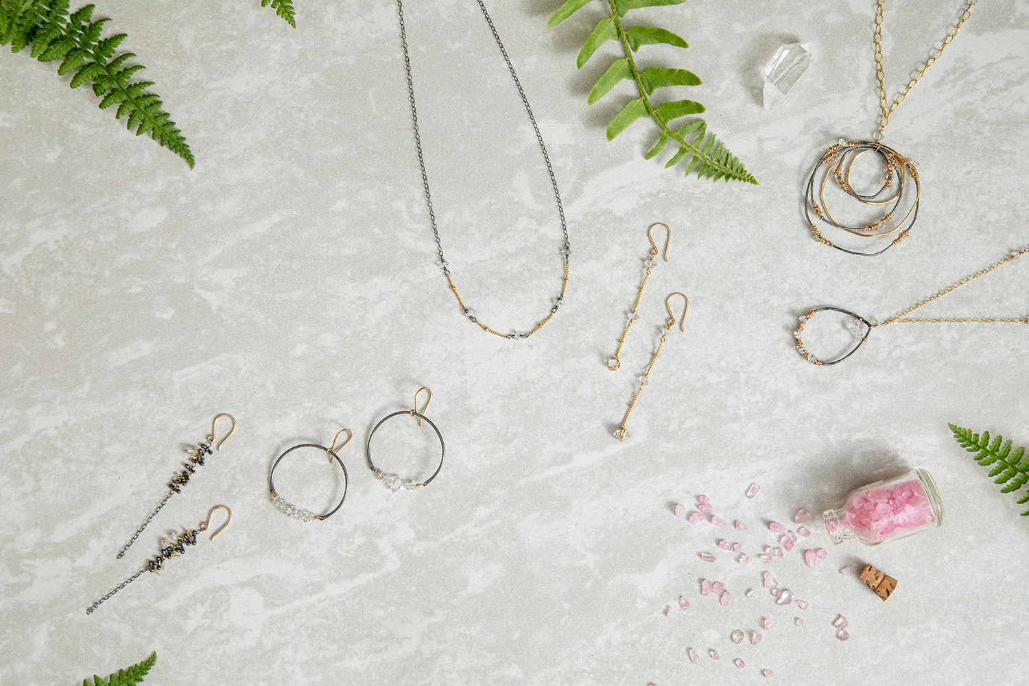 Herkimer Chain Necklace