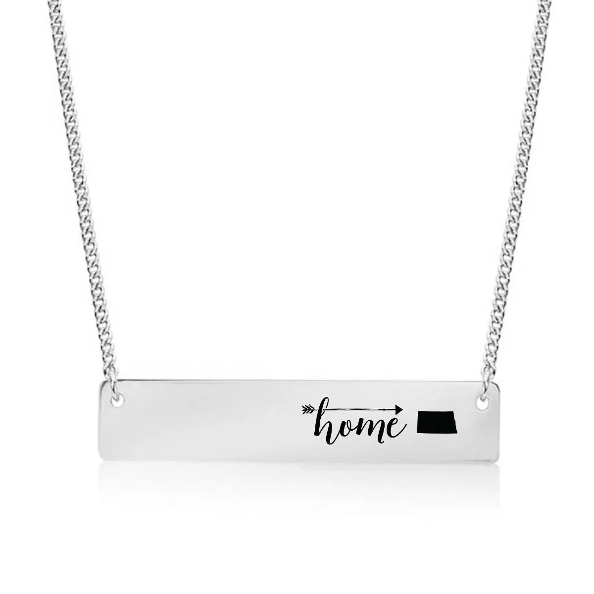 Home Sweet Home Gold / Silver Bar Necklace - Select Your Home State!