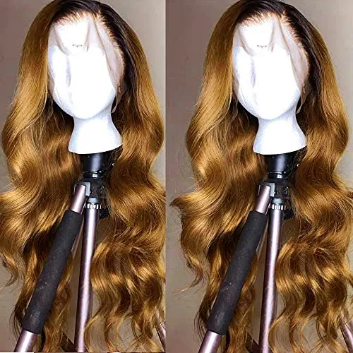 Honey Blonde Long Loose Wave Lace Front Wig