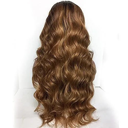 Honey Blonde Long Loose Wave Lace Front Wig