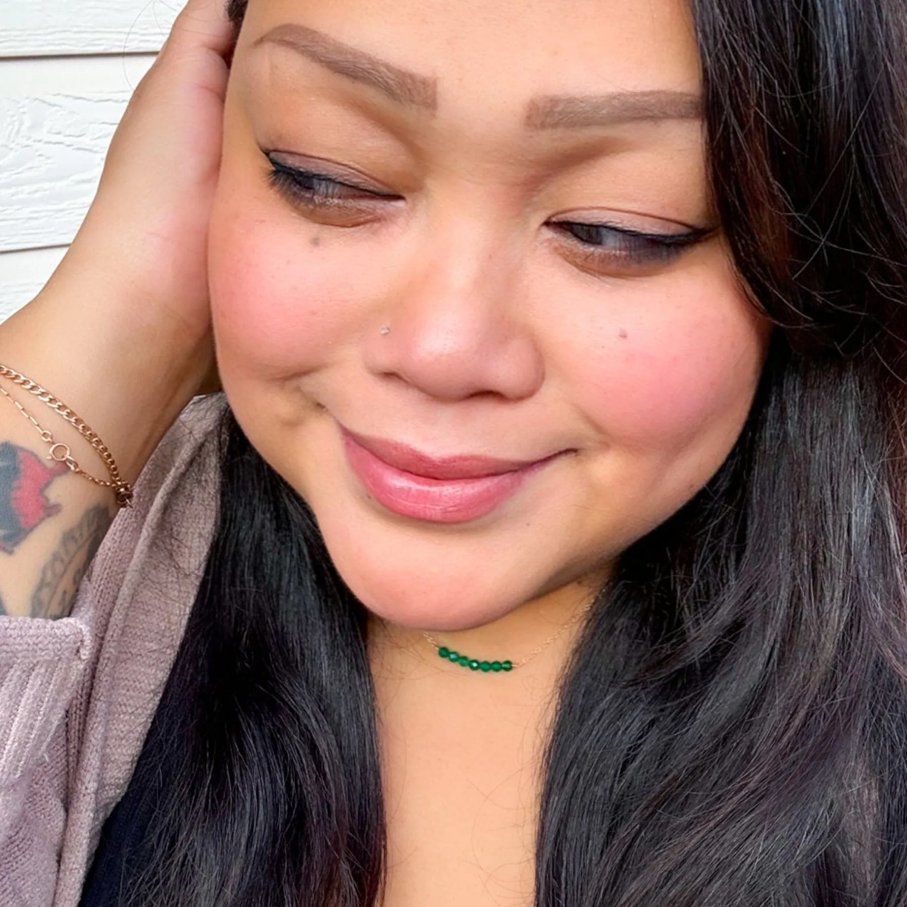 I Am Lucky - Green Jade Necklace