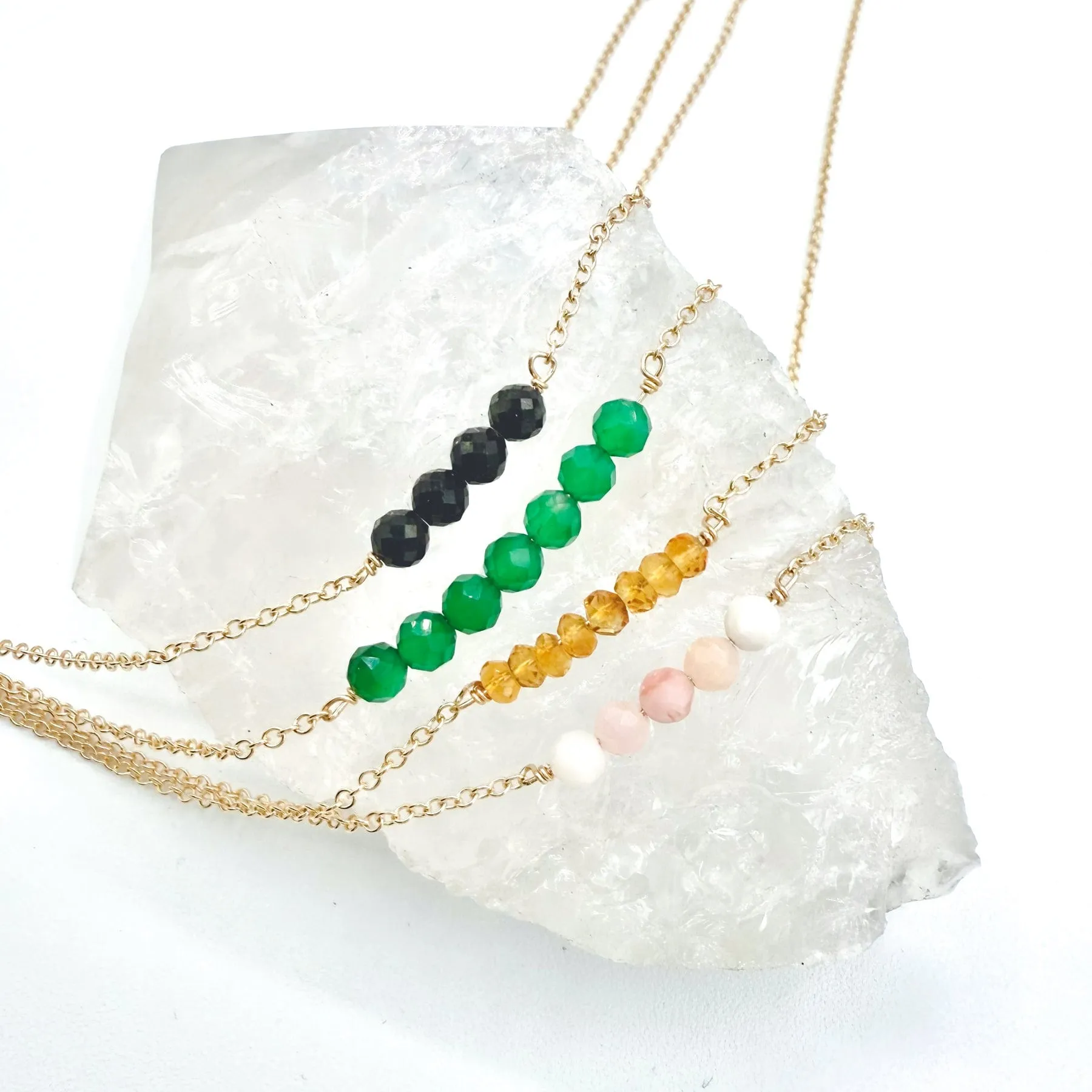 I Am Lucky - Green Jade Necklace
