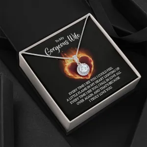 I could feel a little flame in my heart-Eternal Hope Necklace for Wife