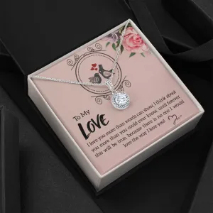 I love you more-Eternal Hope Necklace for Wife, Girlfriend