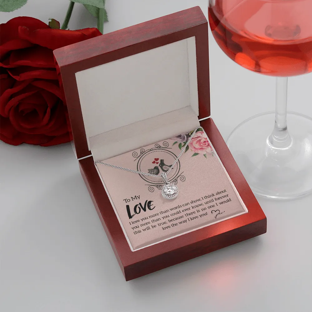 I love you more-Eternal Hope Necklace for Wife, Girlfriend