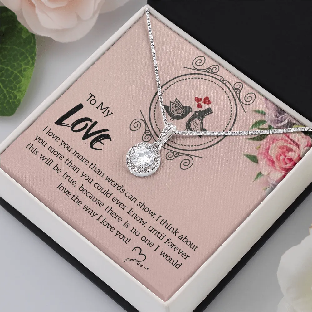 I love you more-Eternal Hope Necklace for Wife, Girlfriend