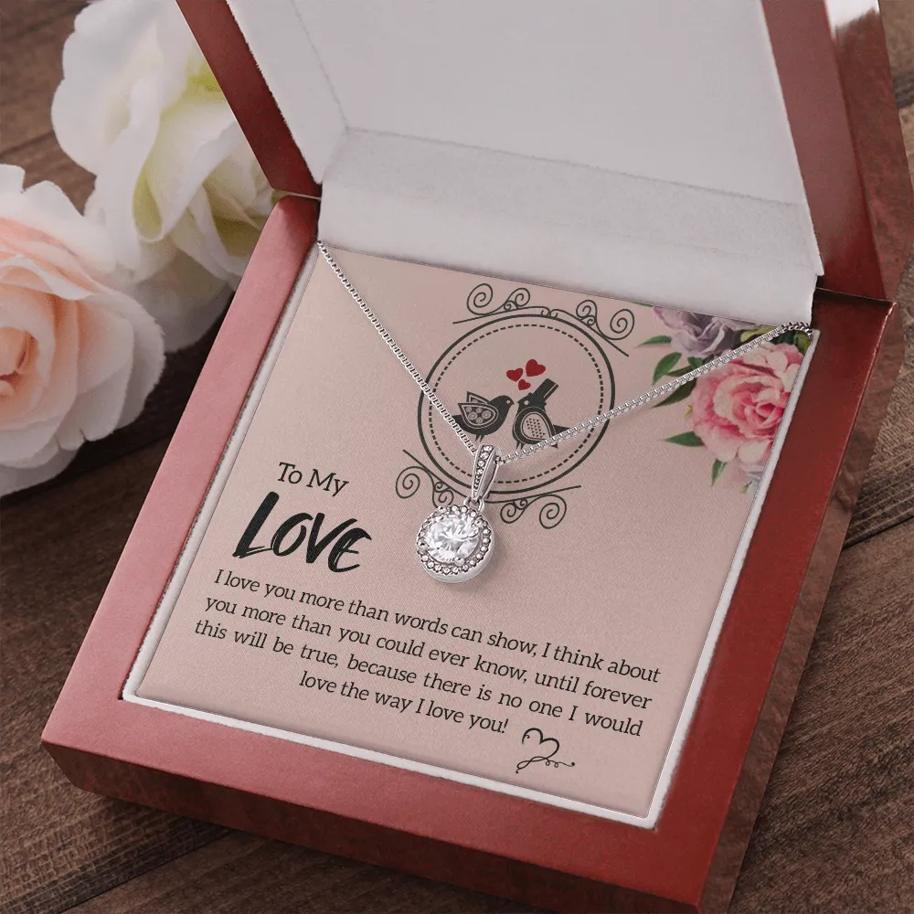 I love you more-Eternal Hope Necklace for Wife, Girlfriend