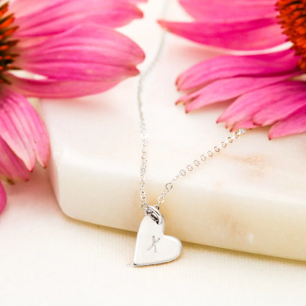 I Wish I Met You Sooner Heart Charm Necklace
