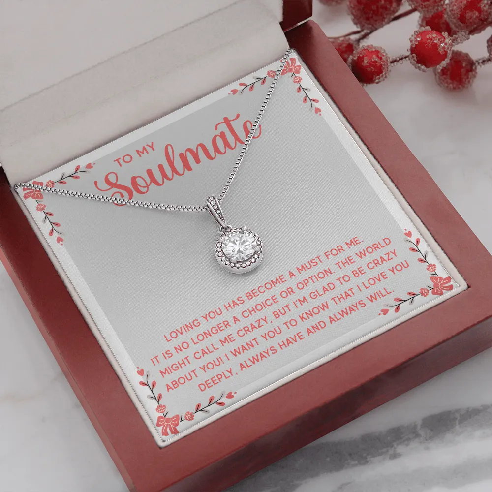 I'm glad to be crazy about you-Eternal Hope Necklace for Soulmate