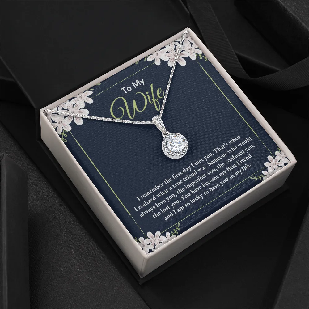I’m lucky to have you-Eternal Hope Necklace for Wife