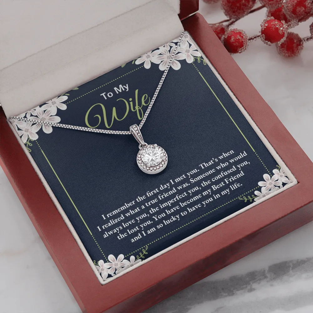 I’m lucky to have you-Eternal Hope Necklace for Wife