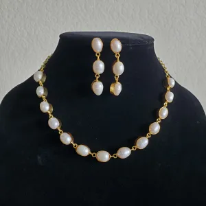 Indo Western Pearl Style Necklace Set M72