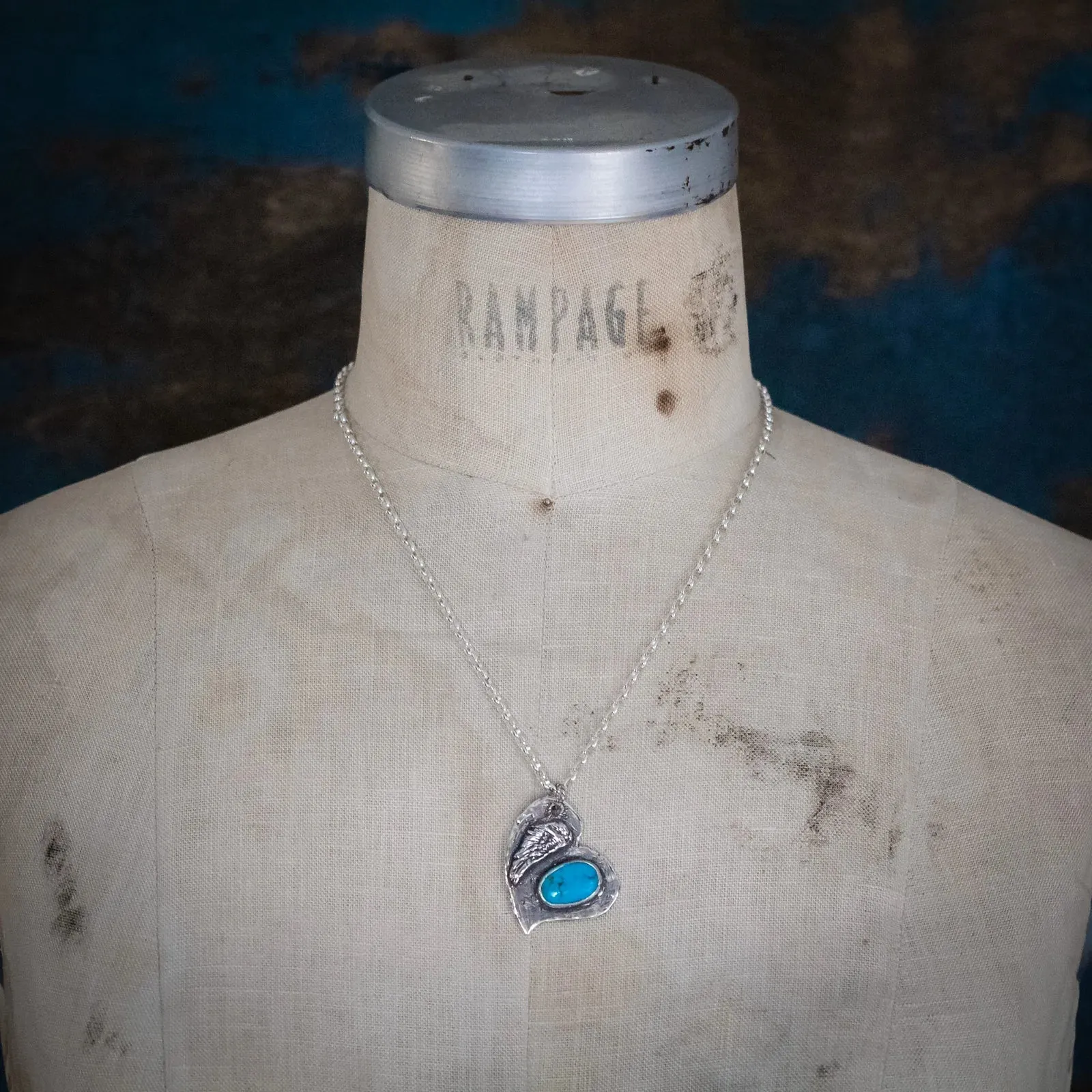 Island Cowgirl Love Gives You Wings Turquoise Necklace