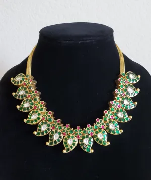 Jadau Kundan Reversible Mid Length Mango Necklace