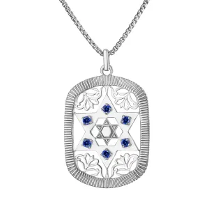 Jaime Star of David Dog Tag Pendant Necklace
