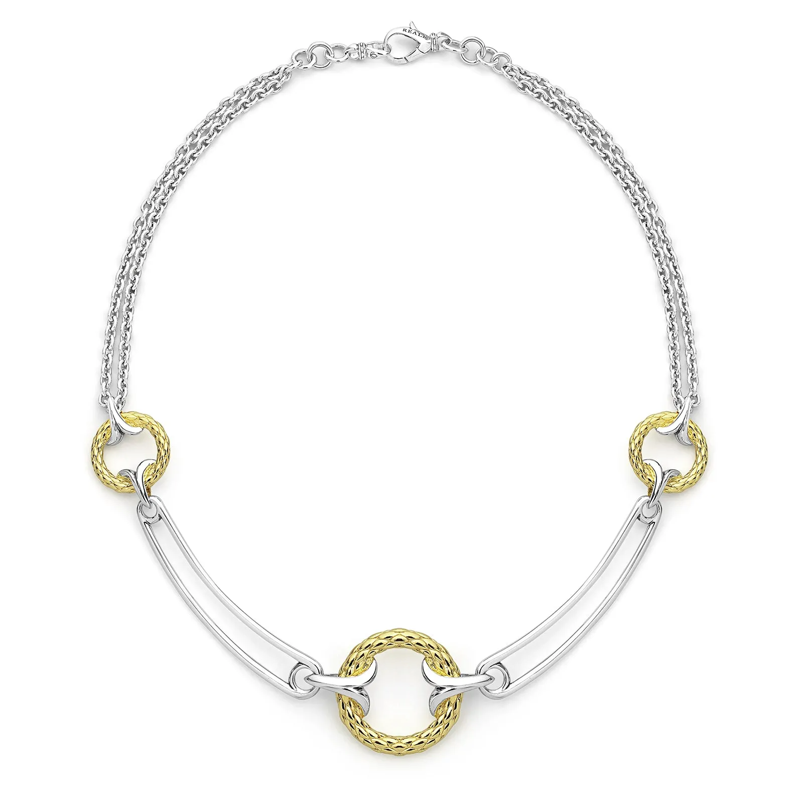 Jardin Necklace - Two Tone Gold   Silver
