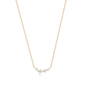 Jean - Rose cut White Sapphire Necklace