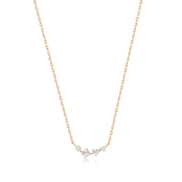 Jean - Rose cut White Sapphire Necklace