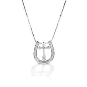 Kelly Herd Small Horseshoe Cross Necklace