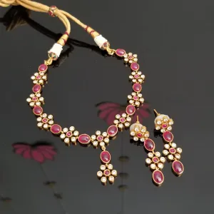 Kemp Neckalce Set With Gold Finish JT16