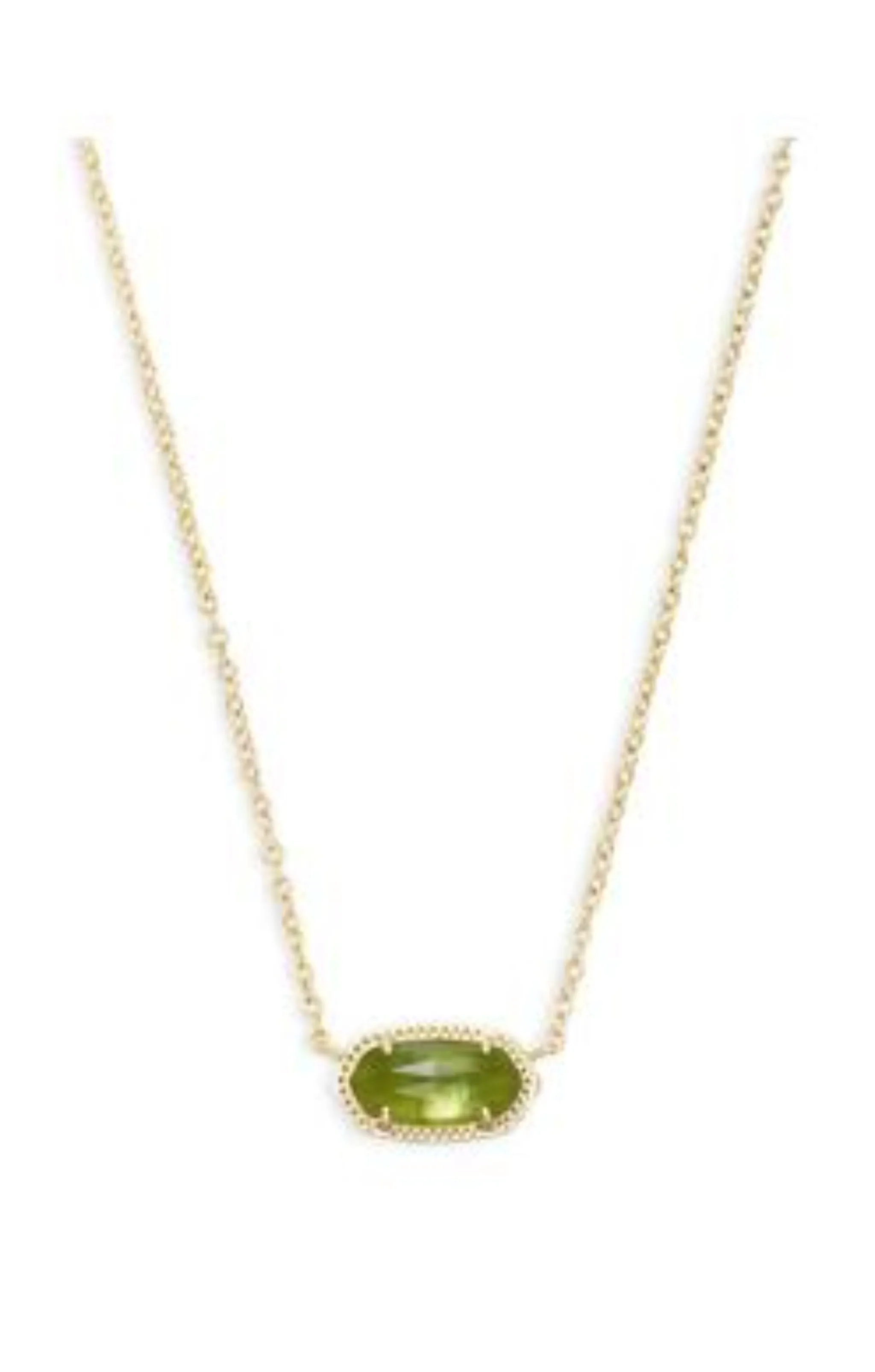Kendra Scott Elisa Necklace in Gold Peridot Illusion