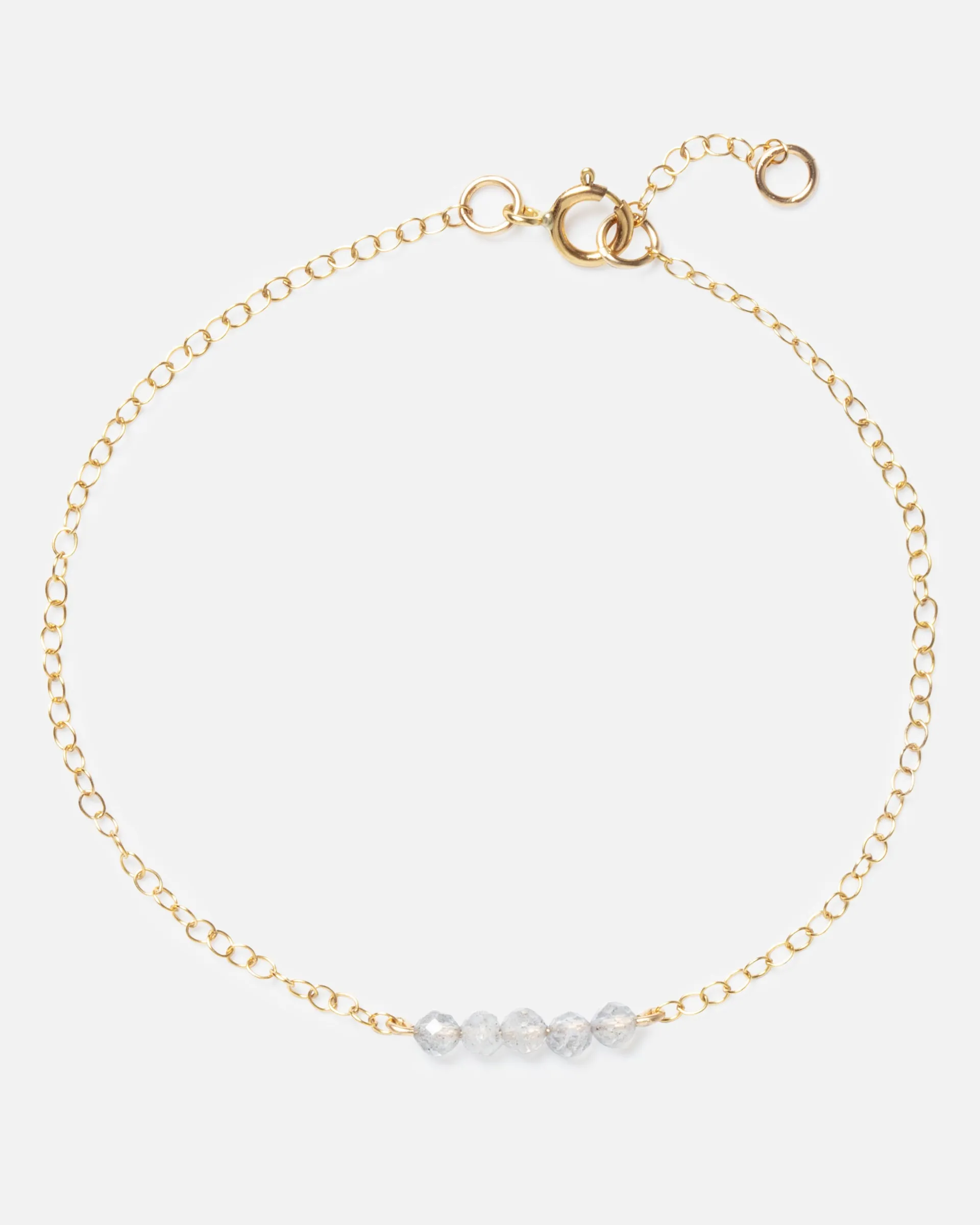LABRADORITE CLUSTER 14K GOLD FILLED BRACELET