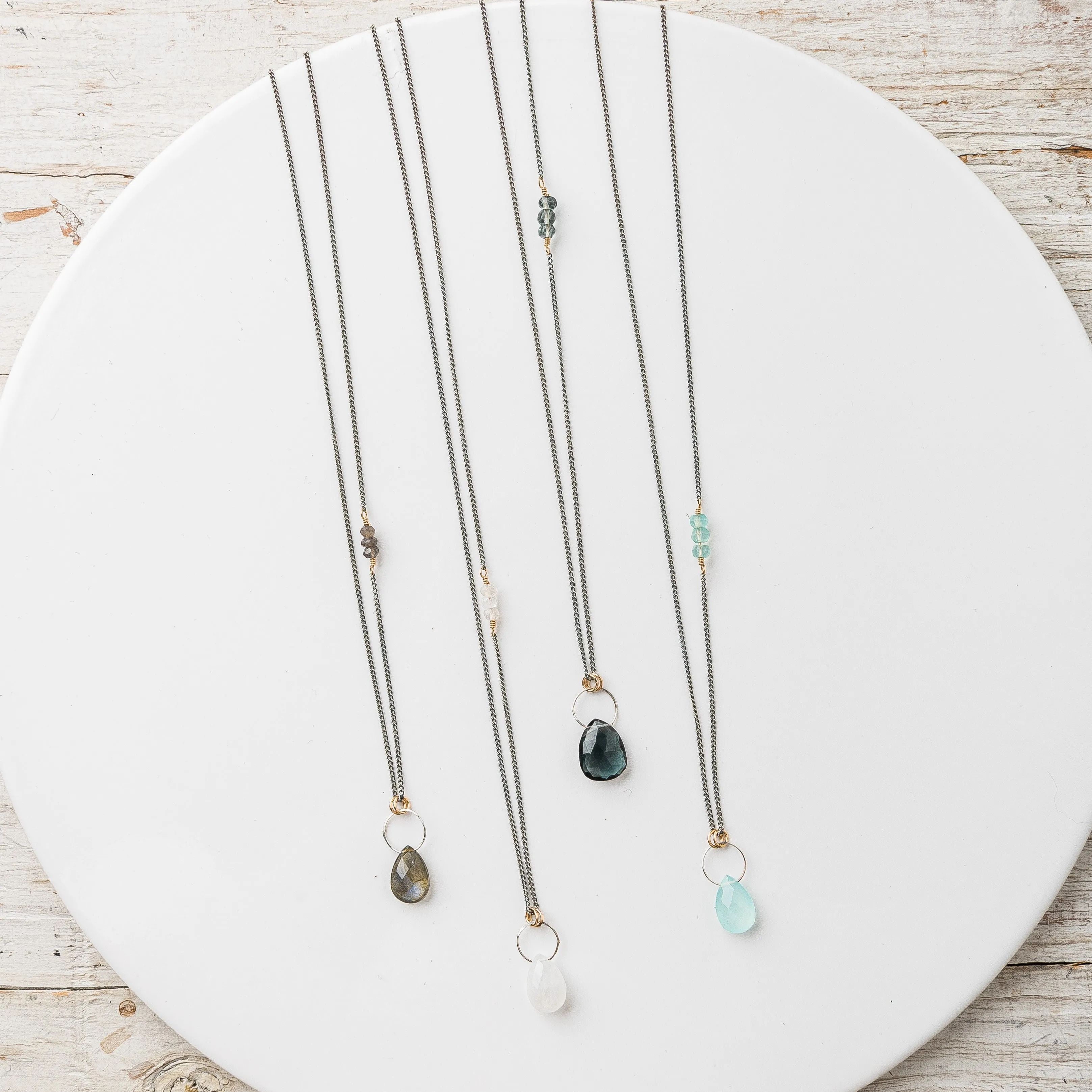 Labradorite Drop Necklace