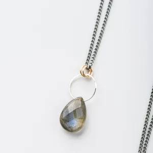 Labradorite Drop Necklace