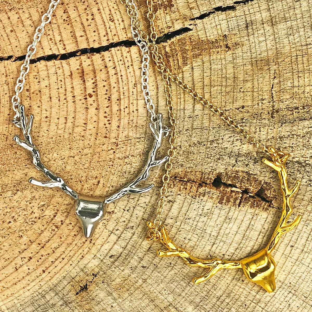 Large Deer Necklace