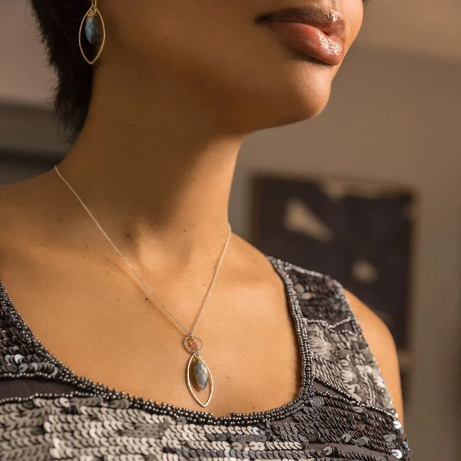 Laura J Ethereal Labradorite Pendant Necklace