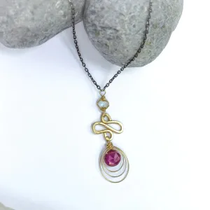 Laura J Tourmaline Transformation Necklace