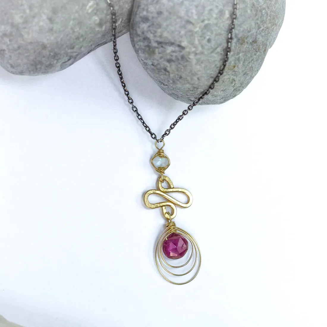 Laura J Tourmaline Transformation Necklace