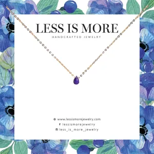 Less is More Gemstone Drop Necklace
