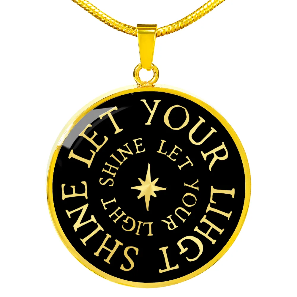 Let Your Light Shine - Luxury Circle Necklace