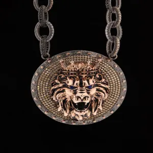 Lion King  Necklace, Men's Sterling Silver Necklace